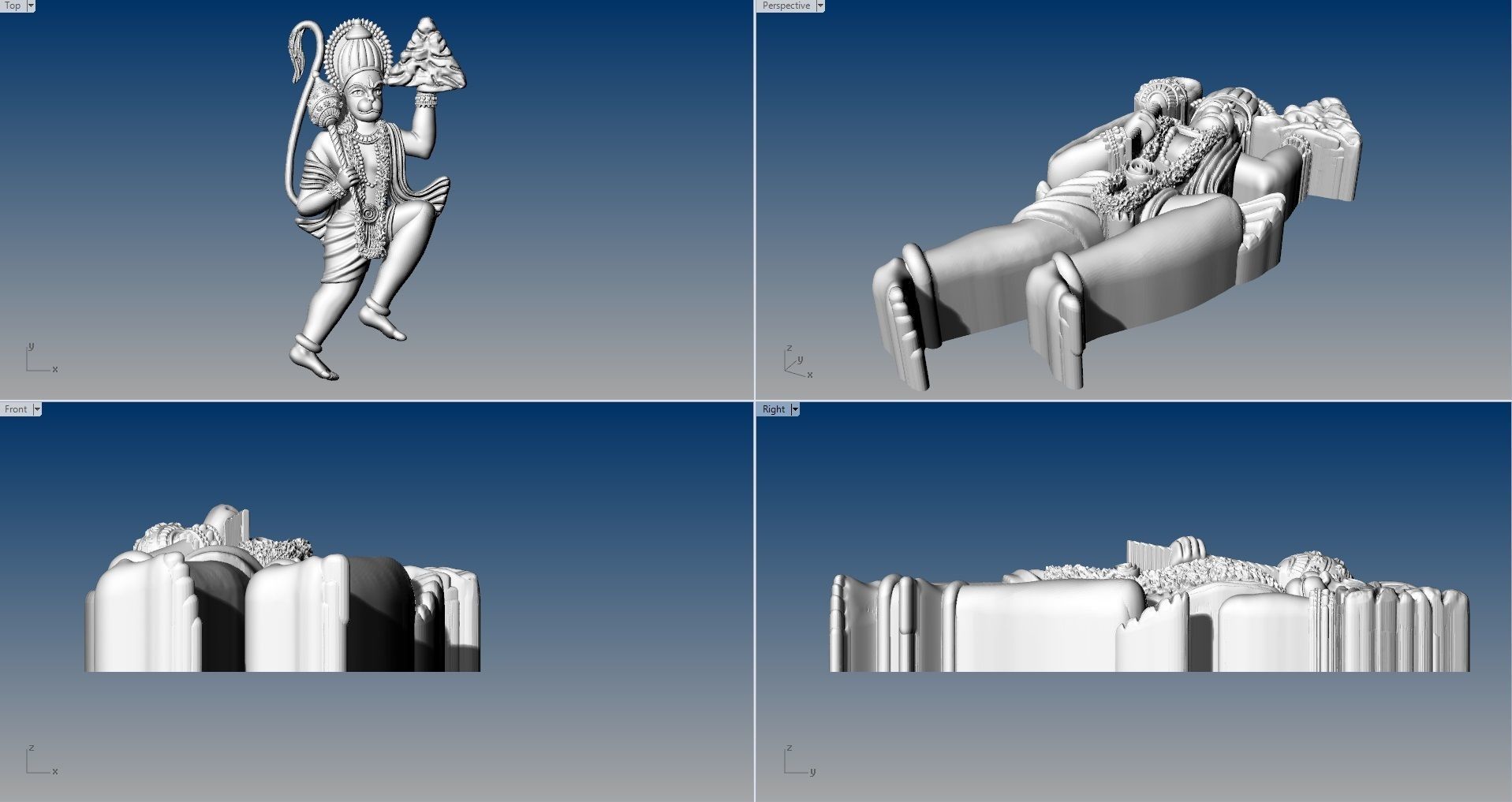 HUNUMAN PENDENT 3D print model_5