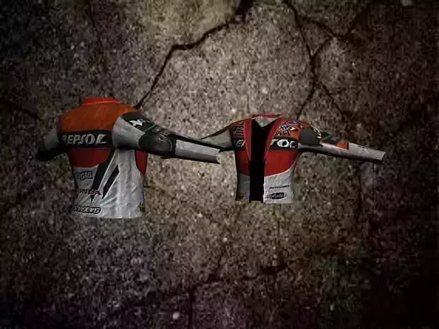 chaqueta moto repsol Low-poly 3D model
