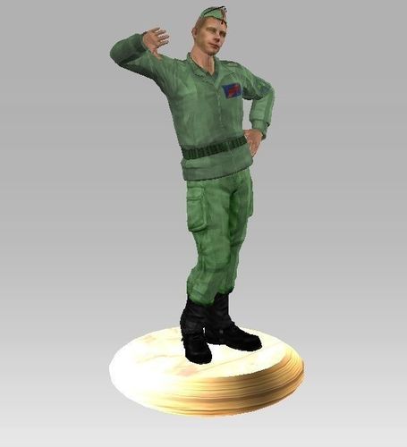 Spanish legionnaires out 3D model