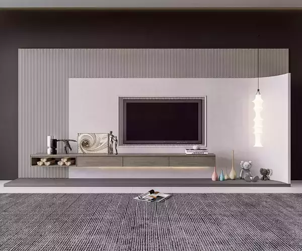 TV Wall 27 3D model