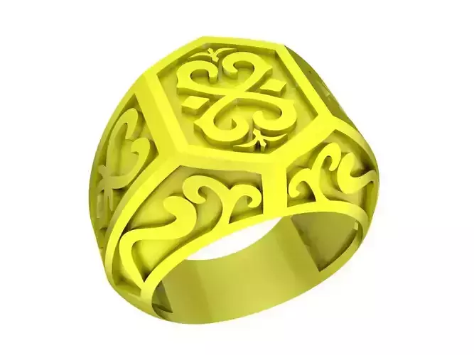 Fashion Art Men Ring 3D Model A5417 3D print model