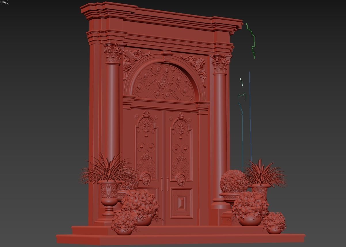 Exterior Doors 1 3D model_13