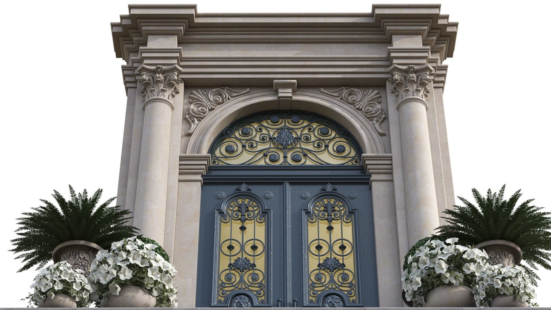 Exterior Doors 1 3D model_2