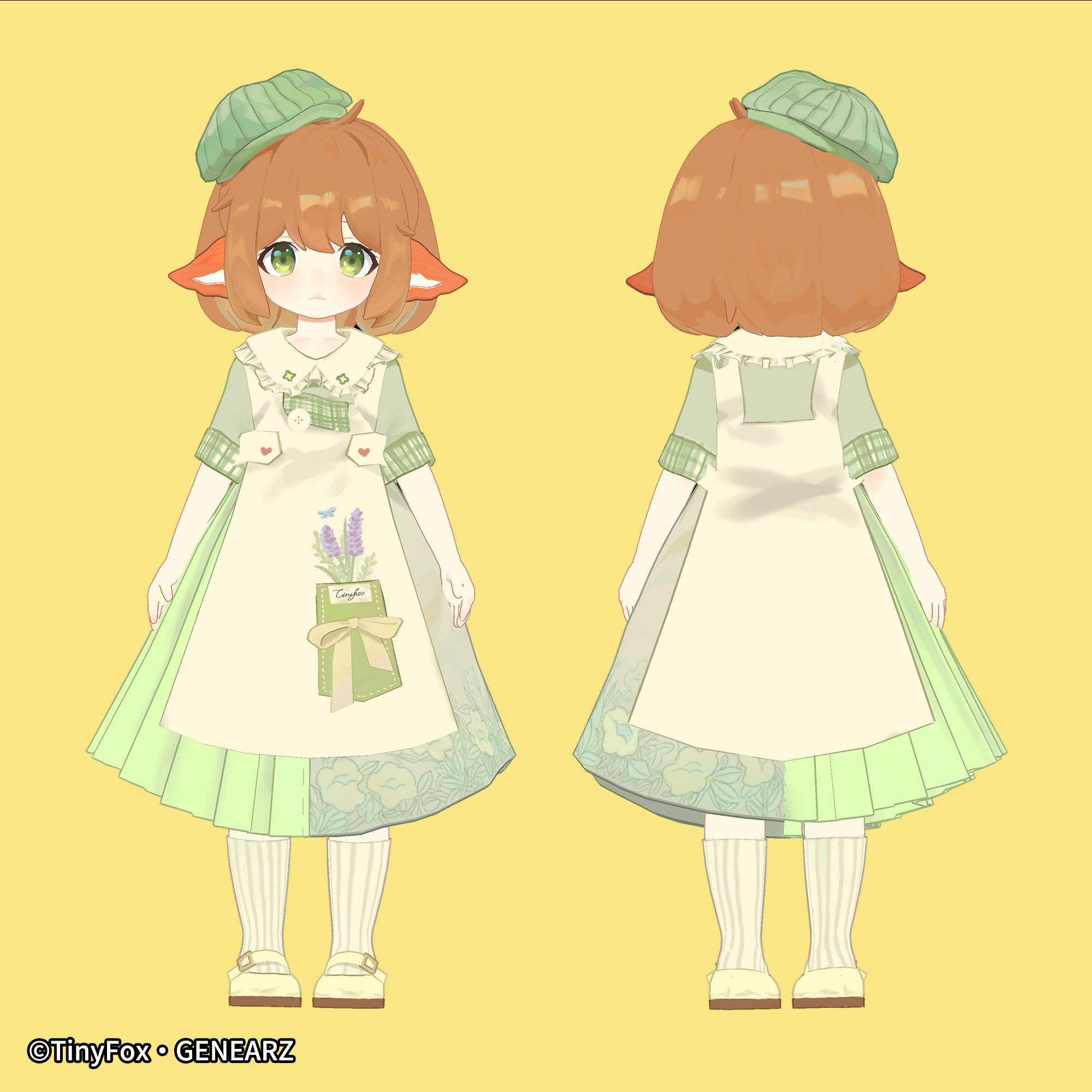 TinyFox KOKOSHIN 3D character model For VRChat 3D model_1