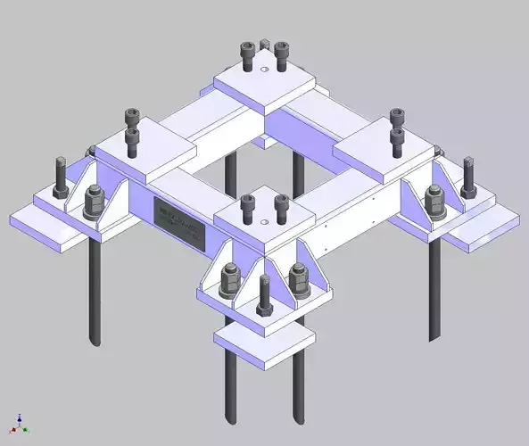 26360-Base for robot KAWASAKI BX100L-Hight 200  3D model