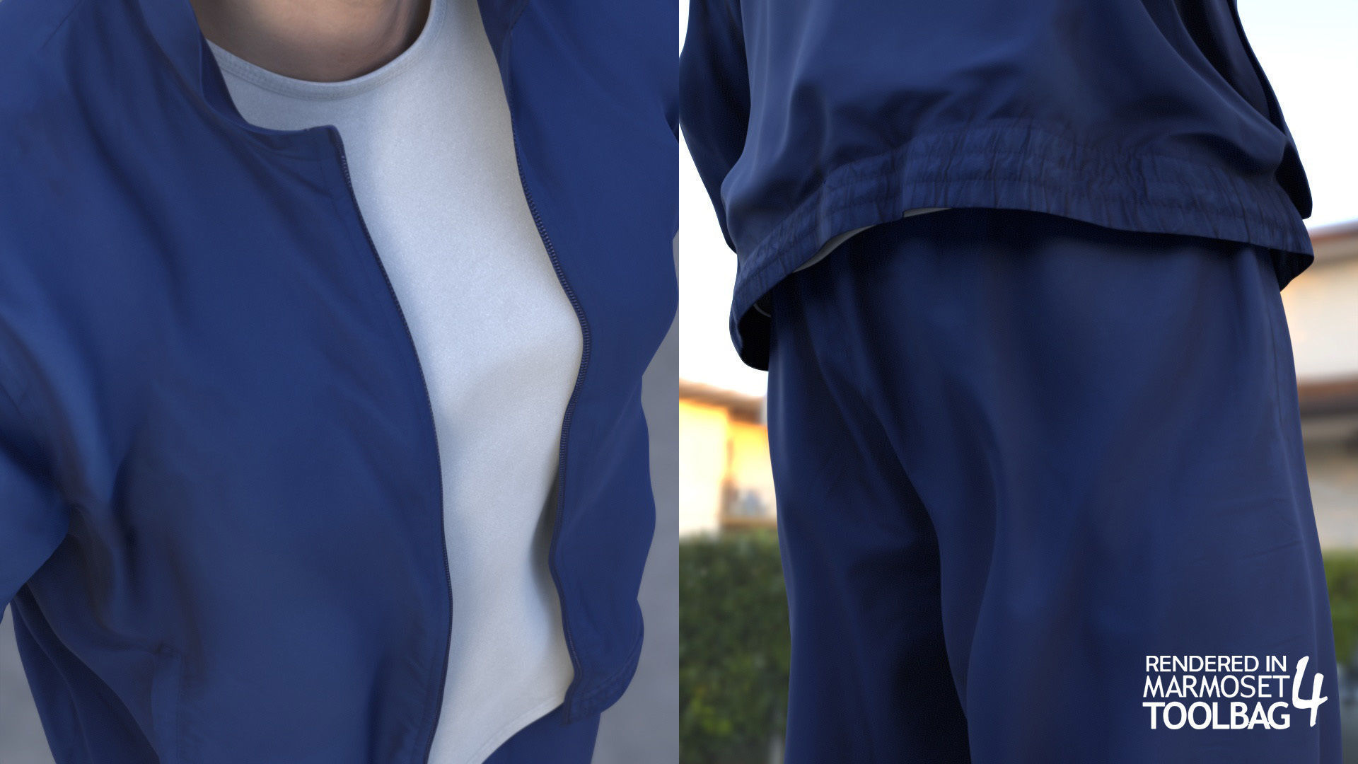 Man - Sport Outfit 2 - Modular - Rigged Low-poly 3D model_10