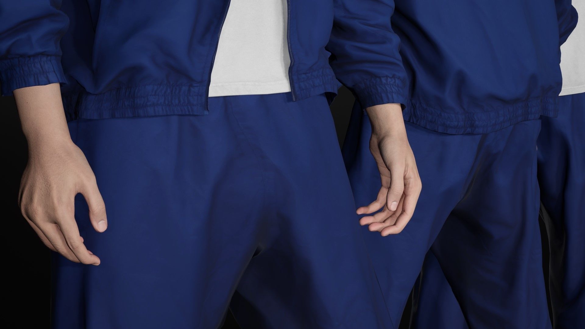 Man - Sport Outfit 2 - Modular - Rigged Low-poly 3D model_23