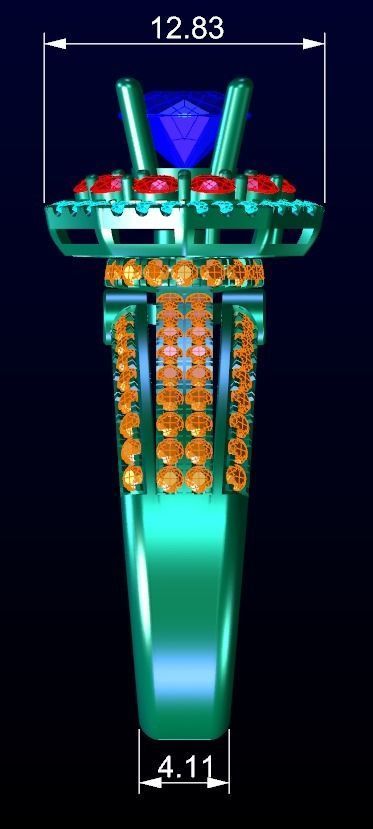 Engagement Ring 3 3D print model_6