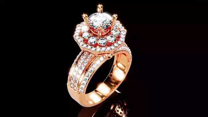 Engagement Ring 3 3D print model