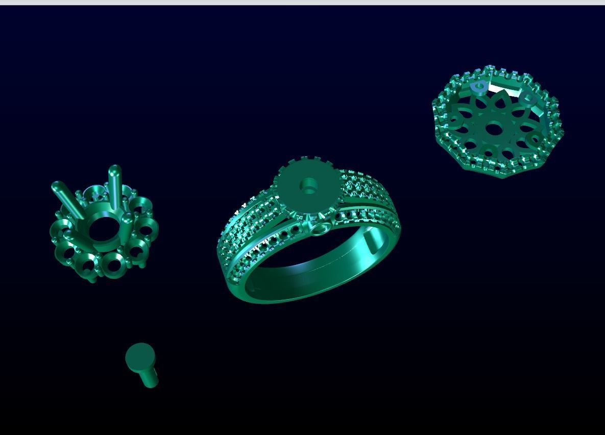 Engagement Ring 3 3D print model_7