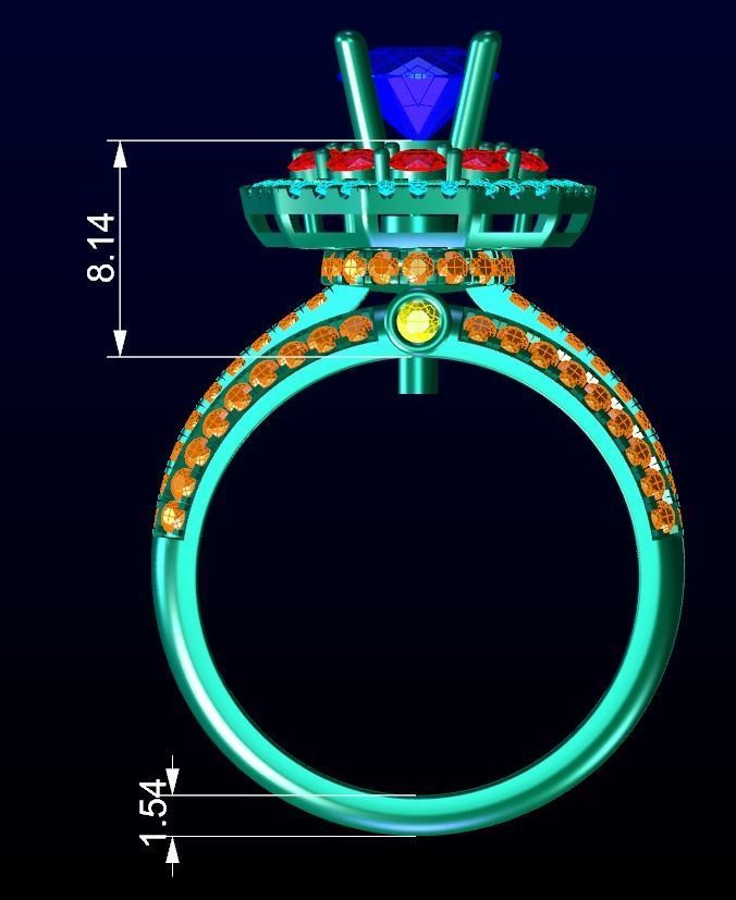 Engagement Ring 3 3D print model_4