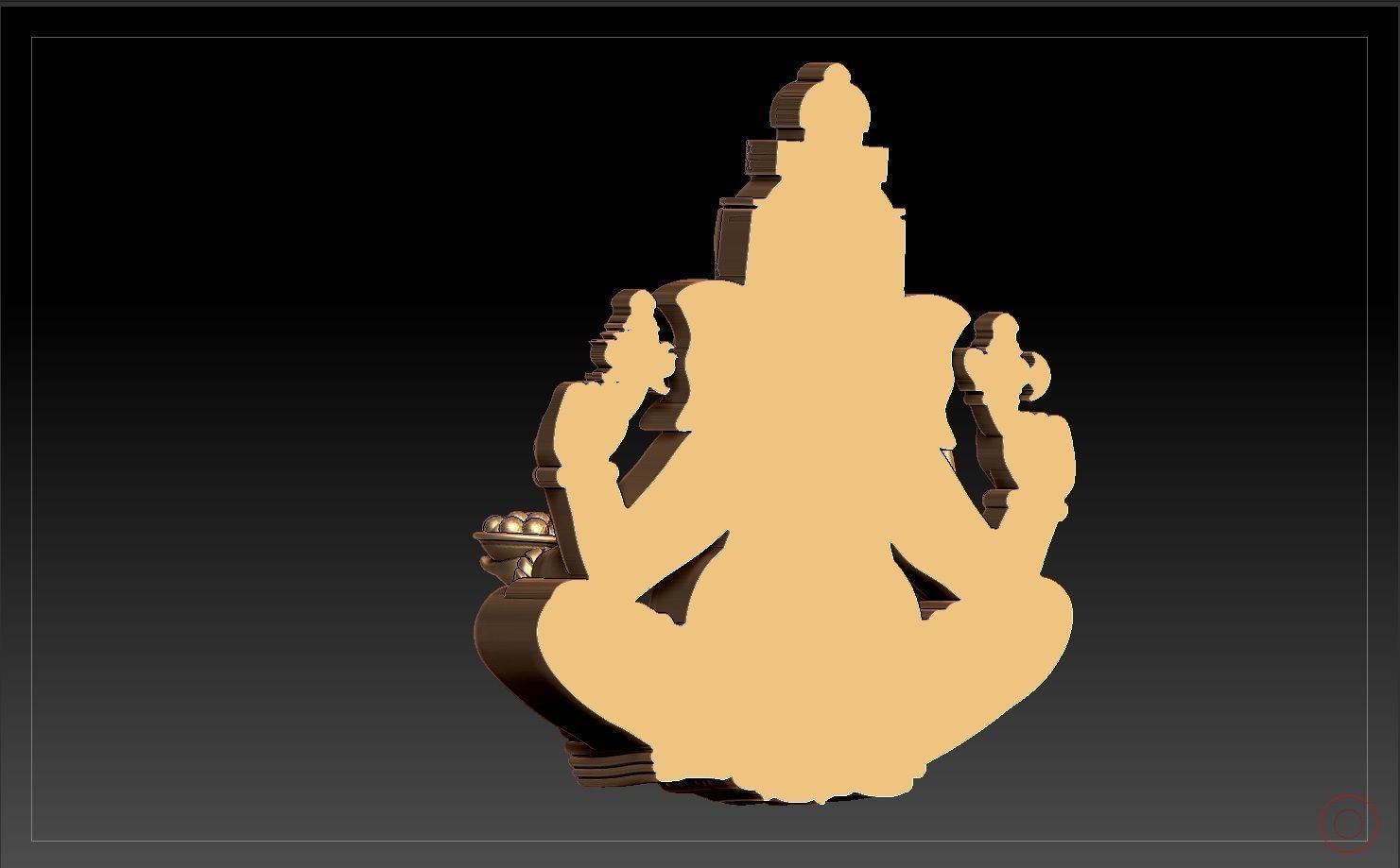 VINAYAGAR PENDENT 3D print model_4