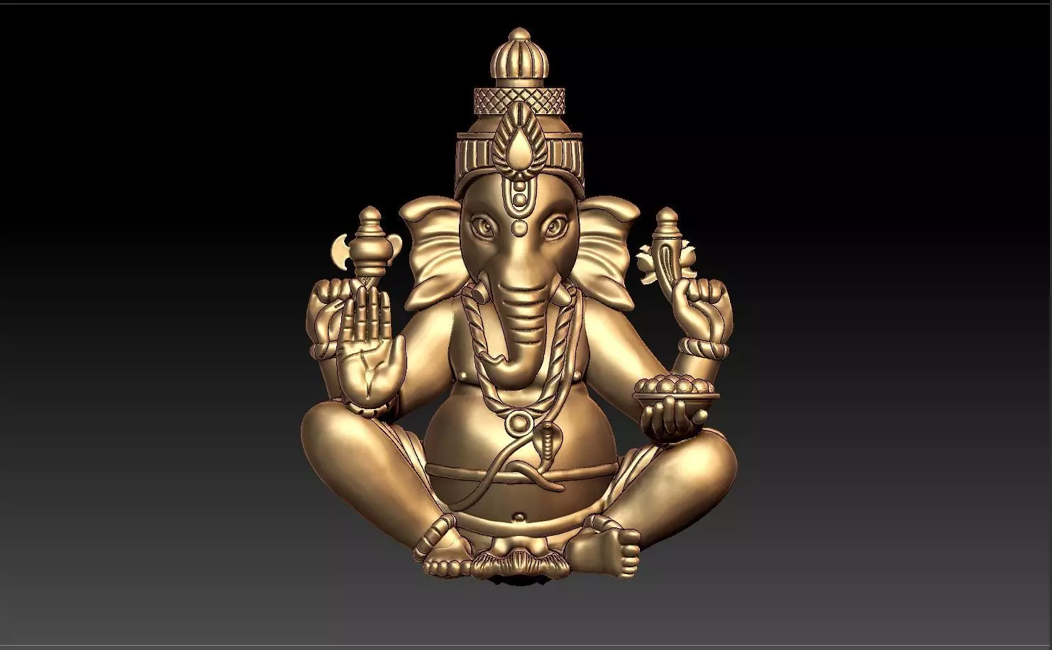 VINAYAGAR PENDENT 3D print model_0