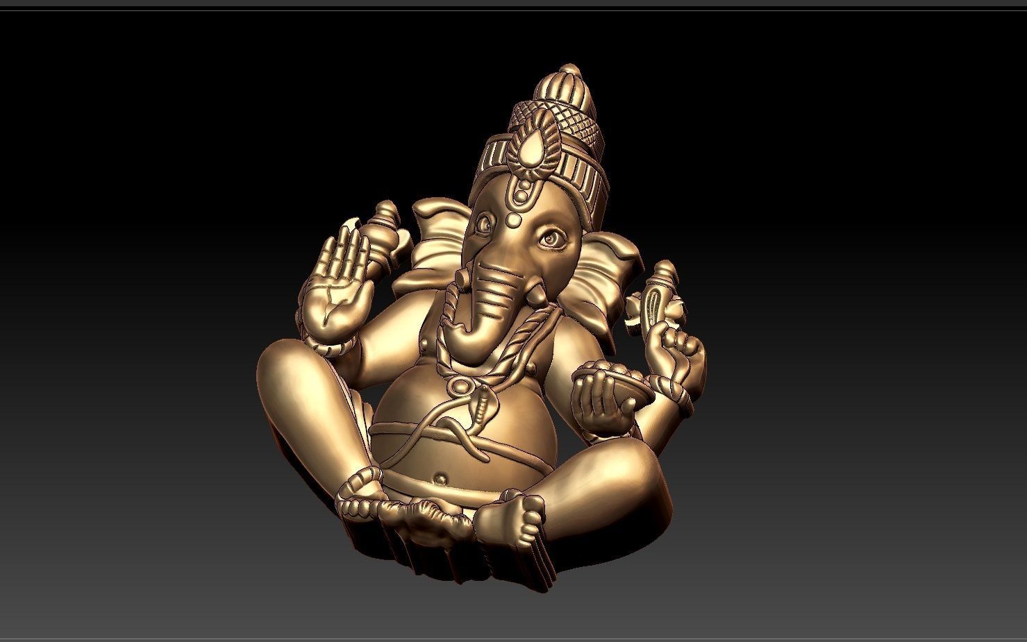VINAYAGAR PENDENT 3D print model_1