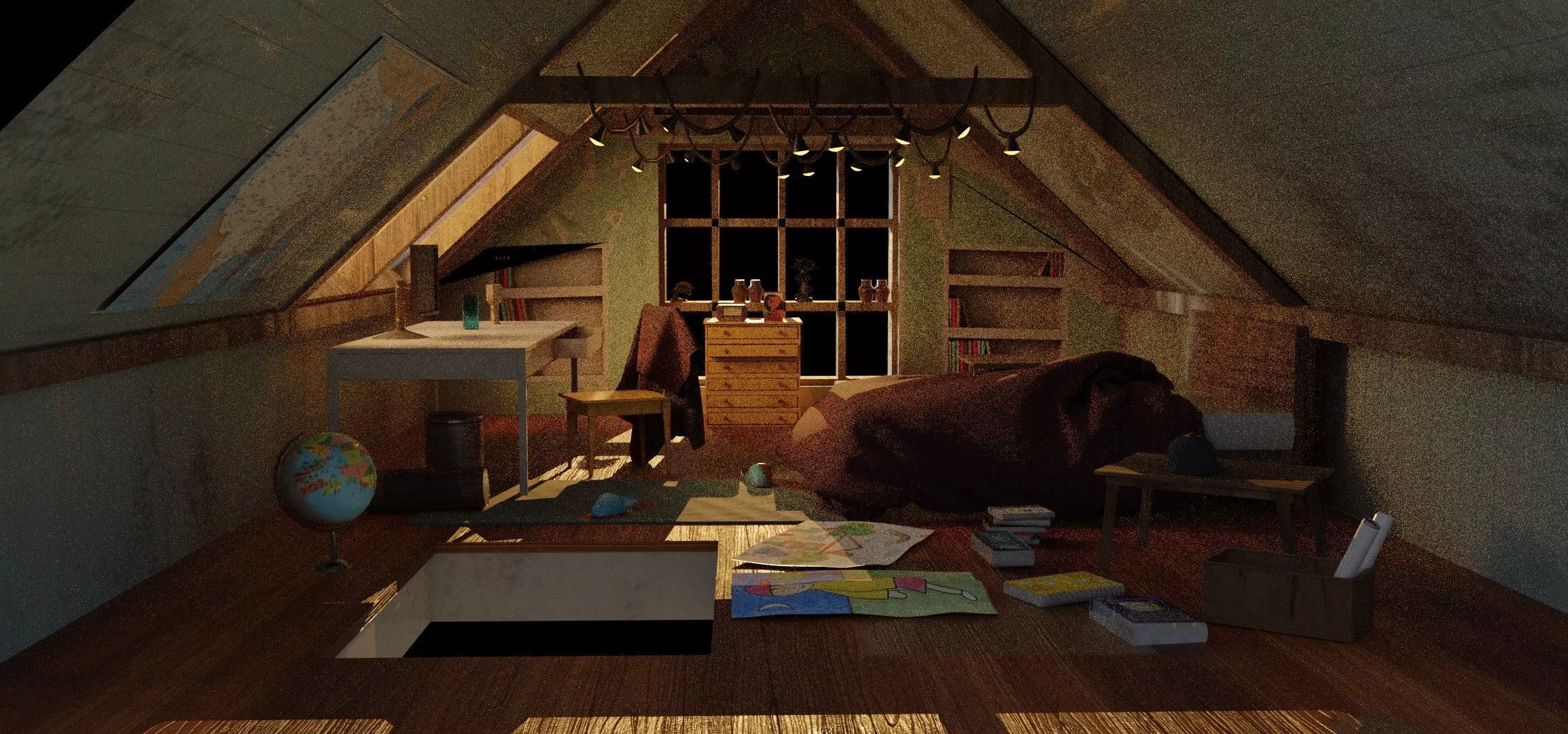 KIDS ROOM MODEL Free low-poly 3D model