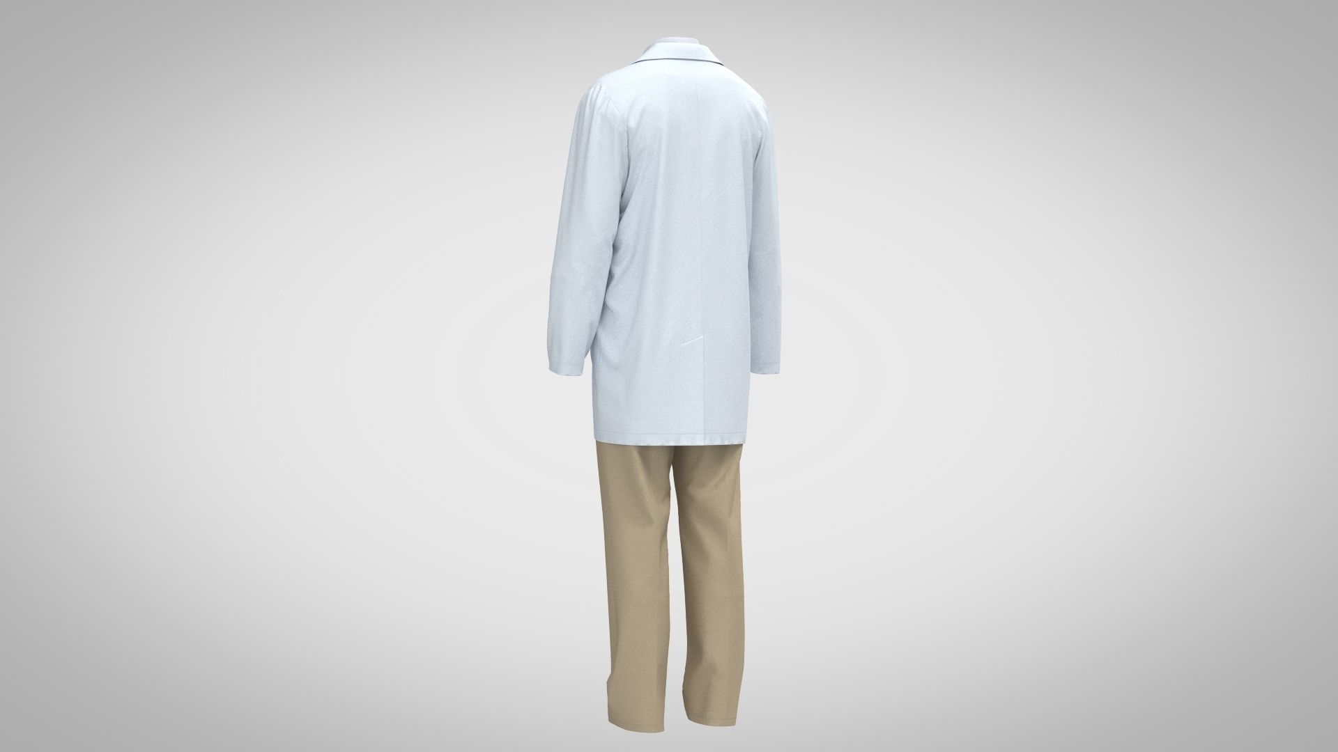 Lab Coat 2 3D model_10