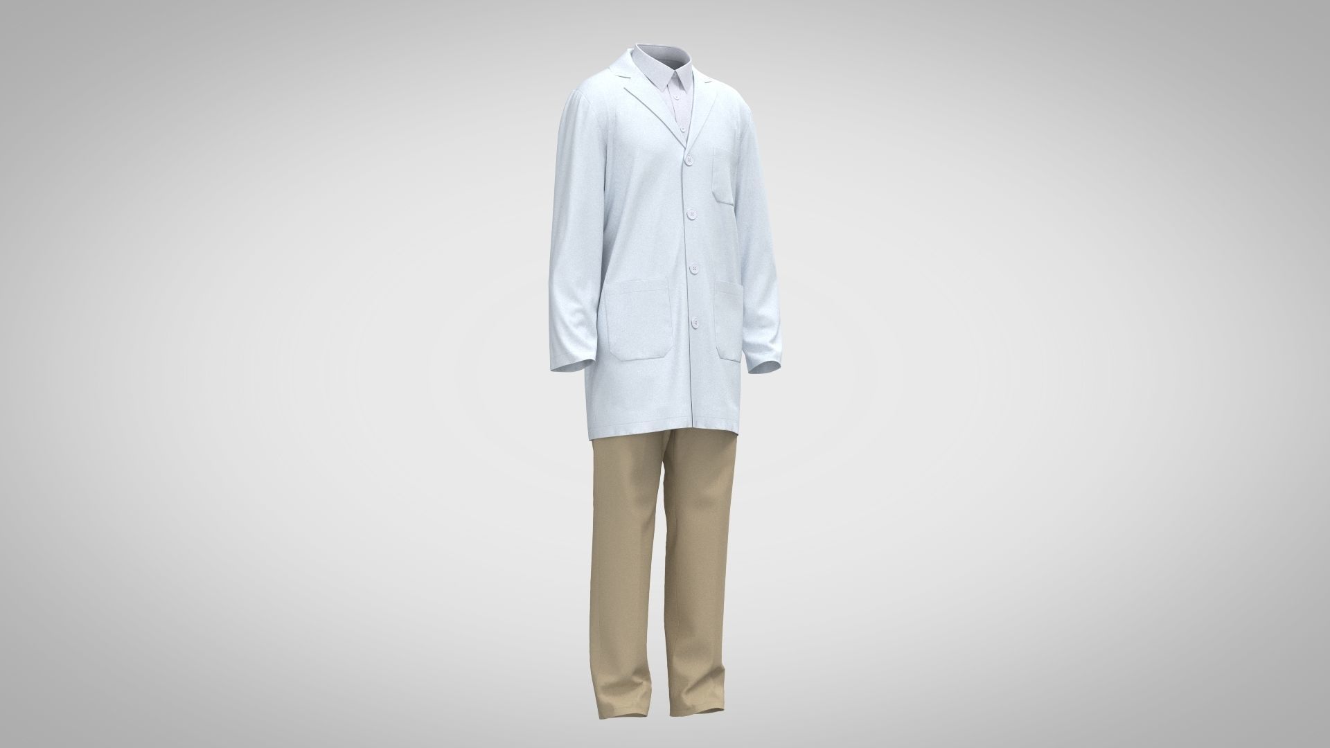 Lab Coat 2 3D model_8