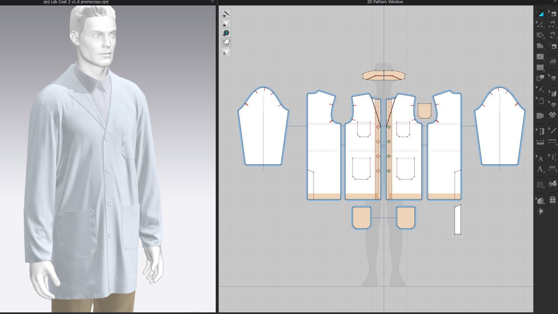 Lab Coat 2 3D model_14