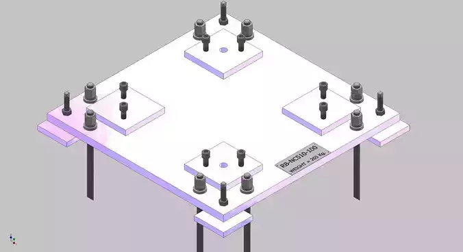 26391-Base for robot NACHI-NC510-Hight 100 3D model