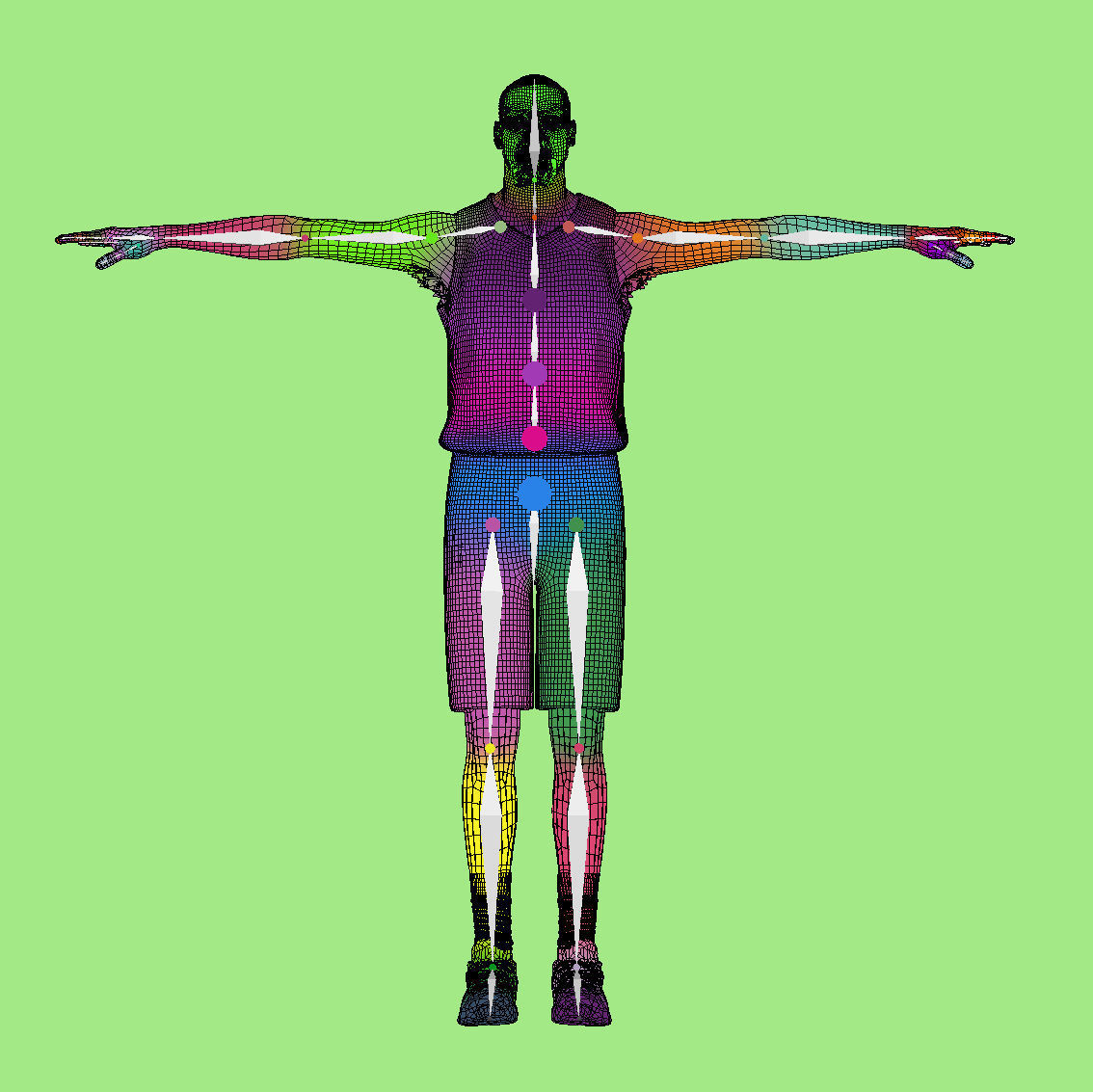 T-Pose Rigged Kevin Durant Phoenix Suns NBA 3D model_8