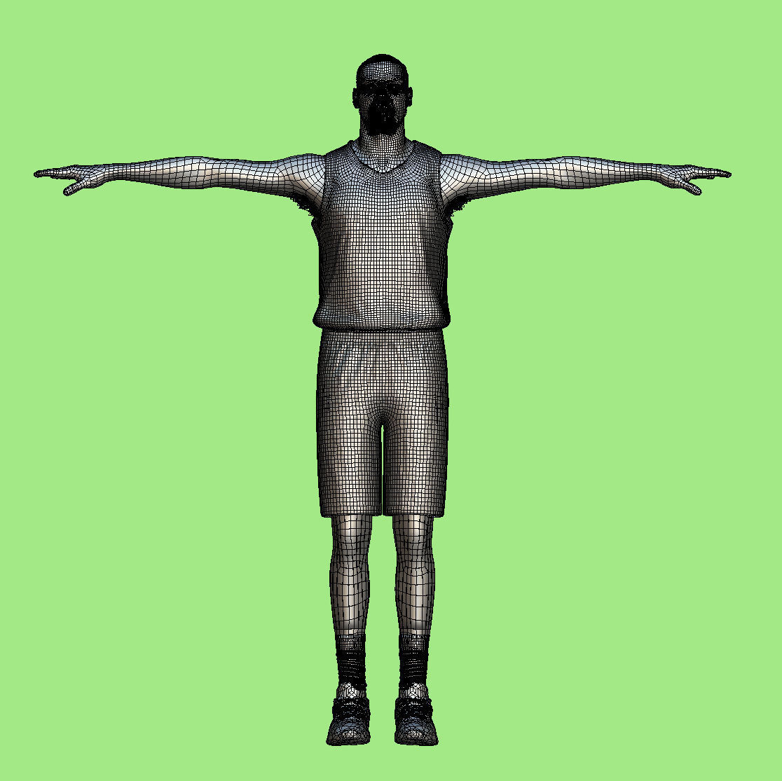 T-Pose Rigged Kevin Durant Phoenix Suns NBA 3D model_6