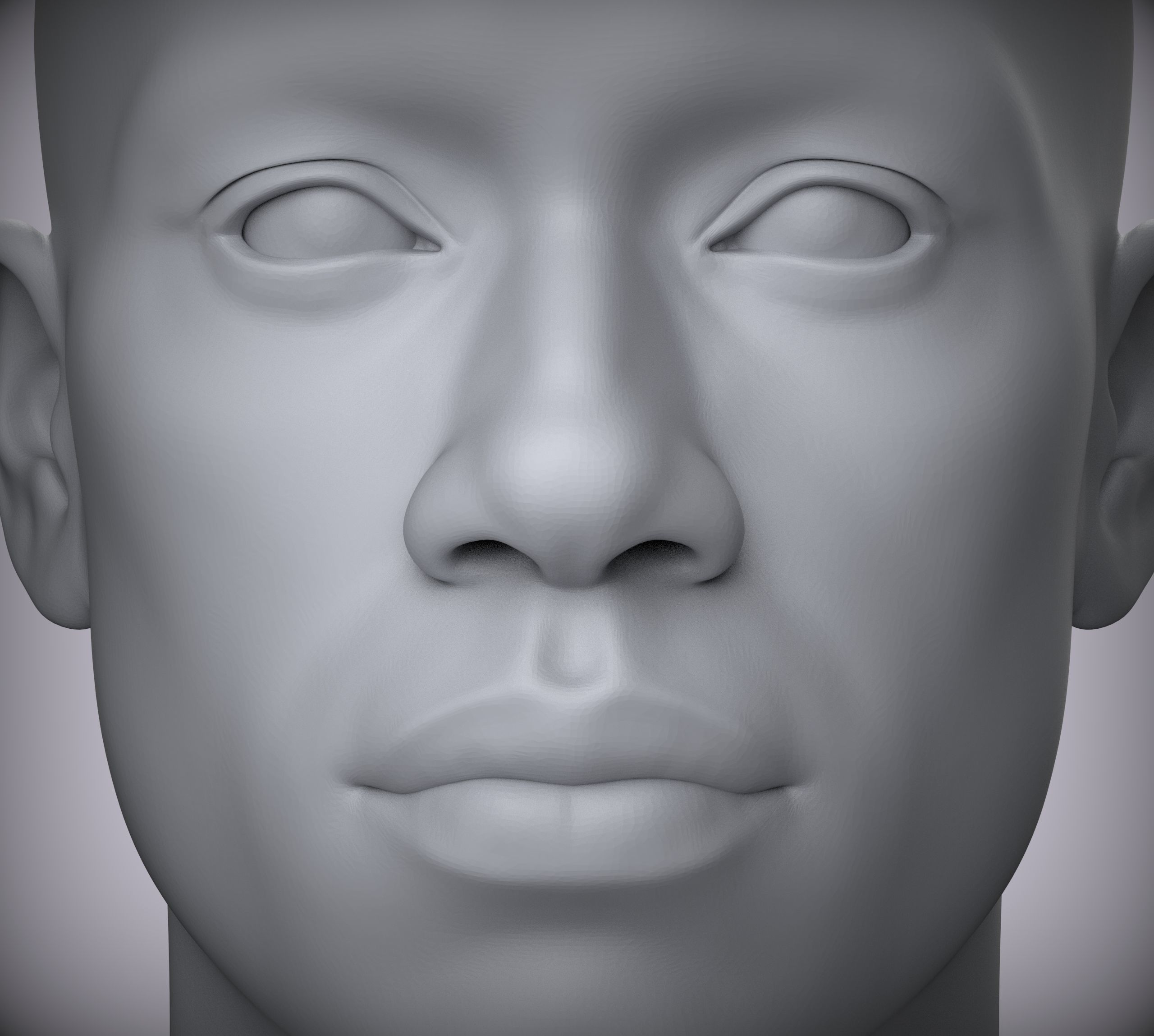 13 Male Head Sculpt 3D model Low-poly 3D model Low-poly 3D model Low-poly 3D model_5