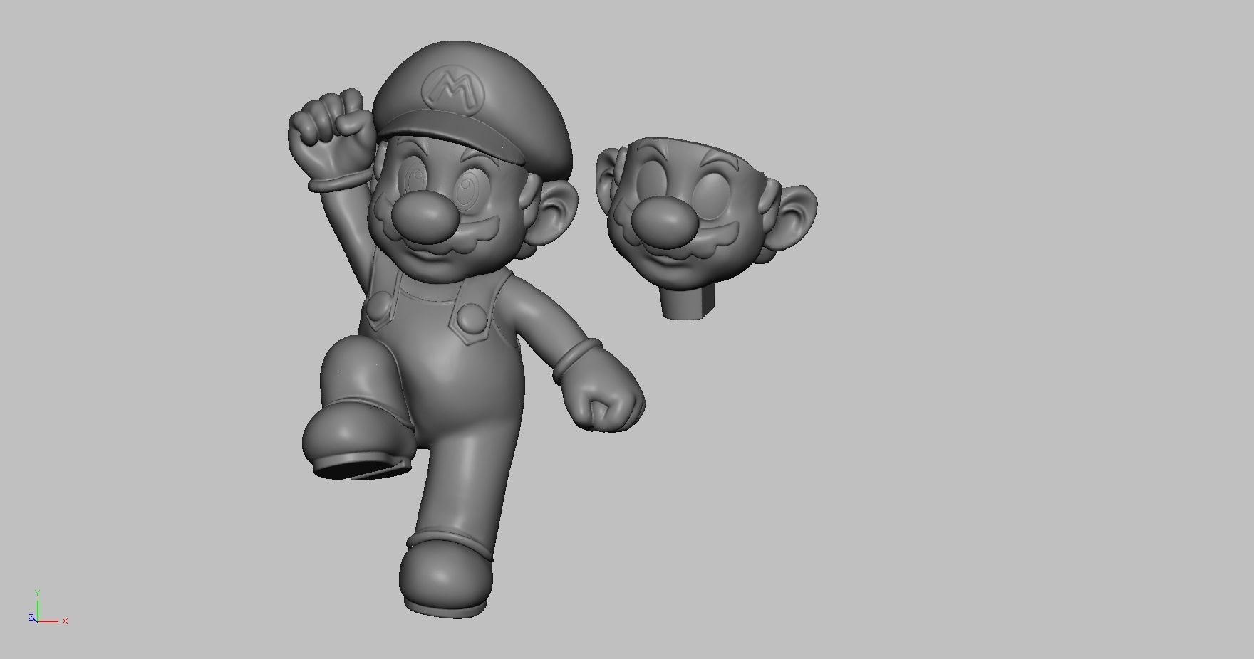 Jump Mario 3D print model 3D print model_1