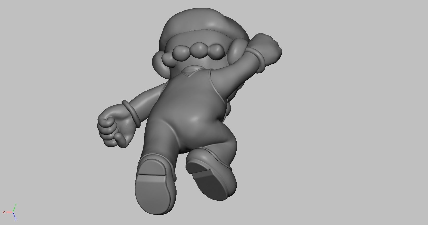 Jump Mario 3D print model 3D print model_3