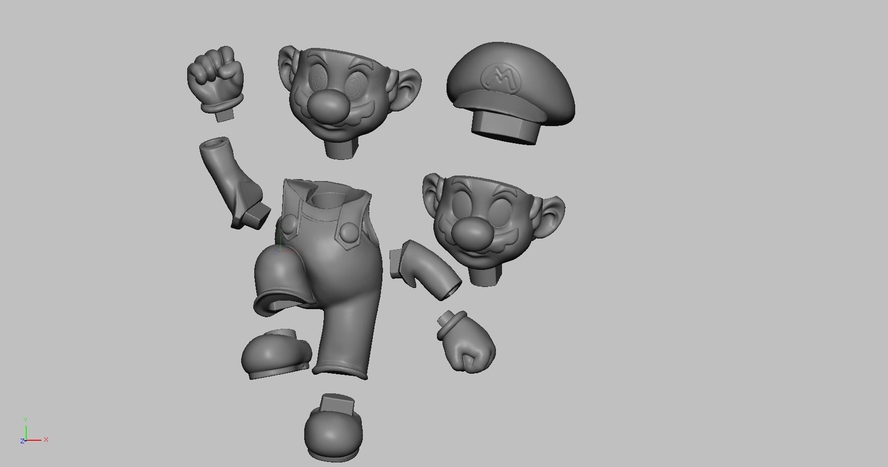 Jump Mario 3D print model 3D print model_13