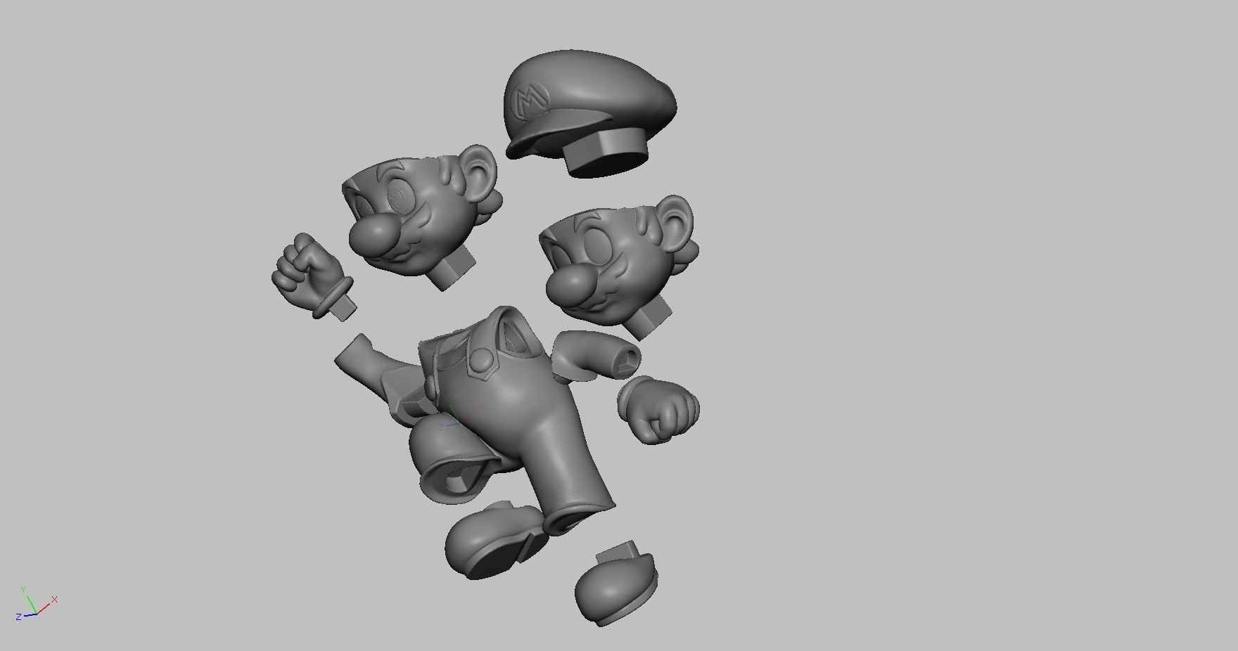 Jump Mario 3D print model 3D print model_7