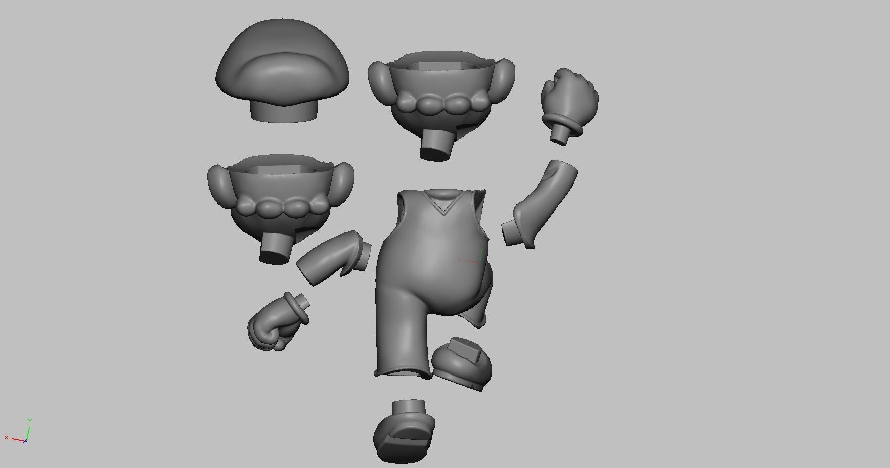 Jump Mario 3D print model 3D print model_14