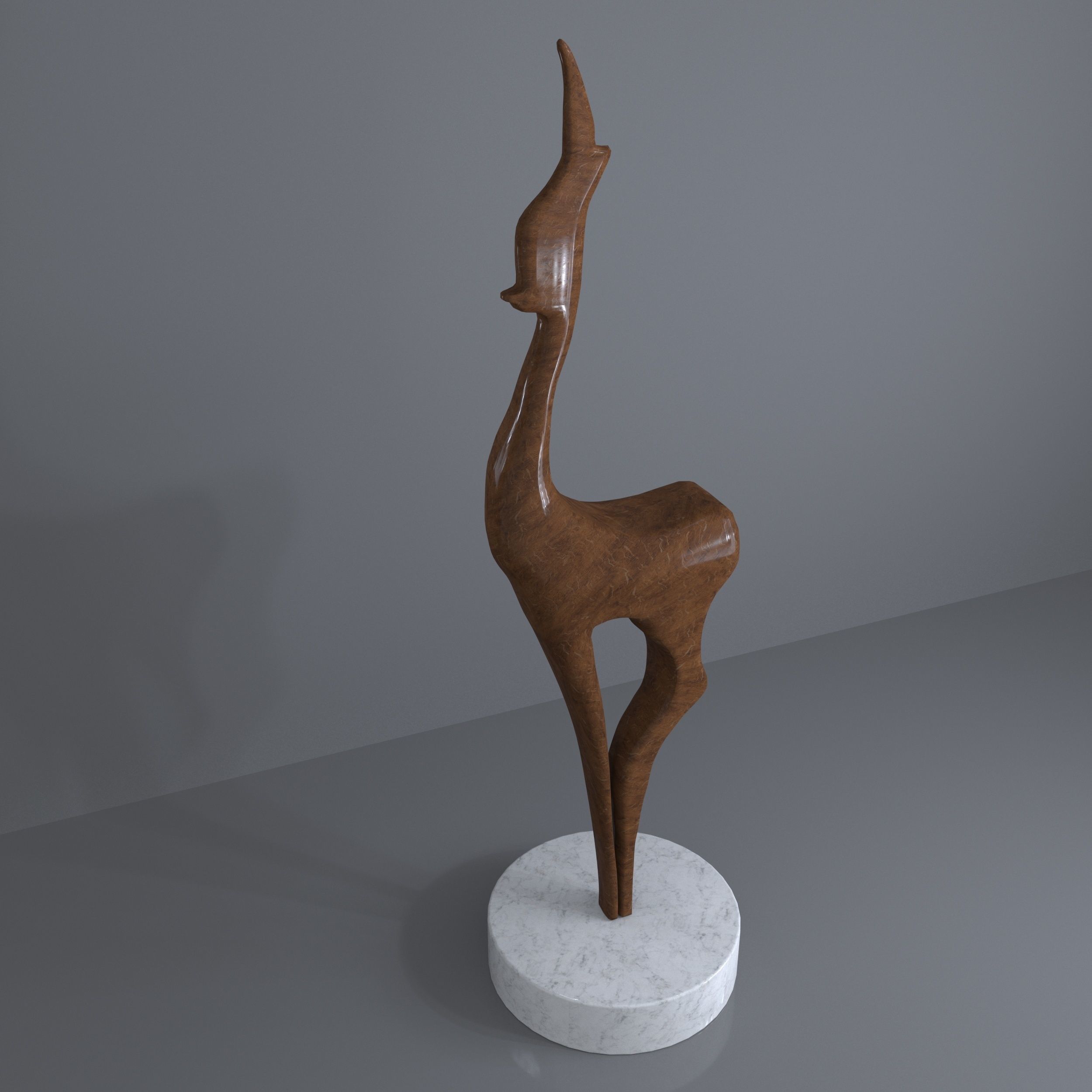 Deer Decoration Object 3D model_3