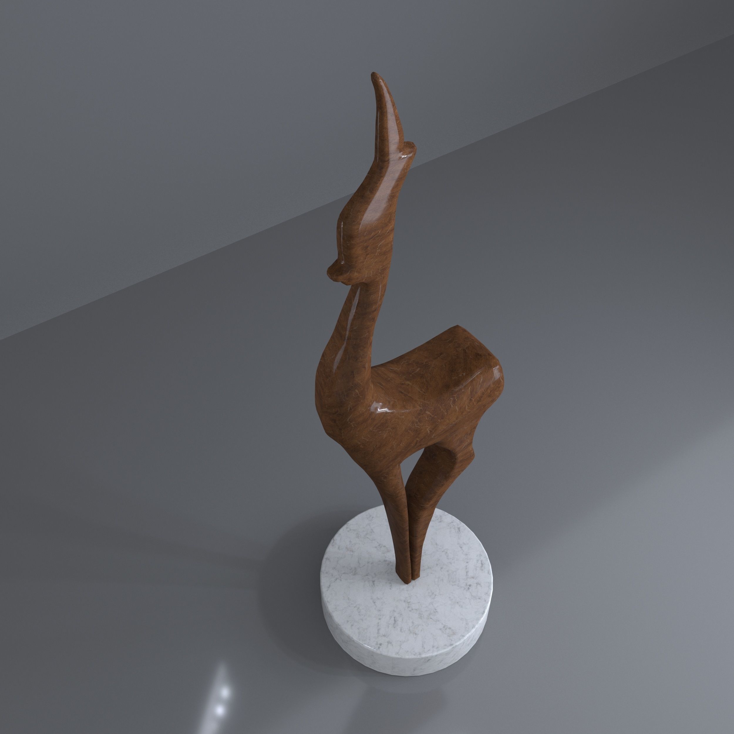 Deer Decoration Object 3D model_8