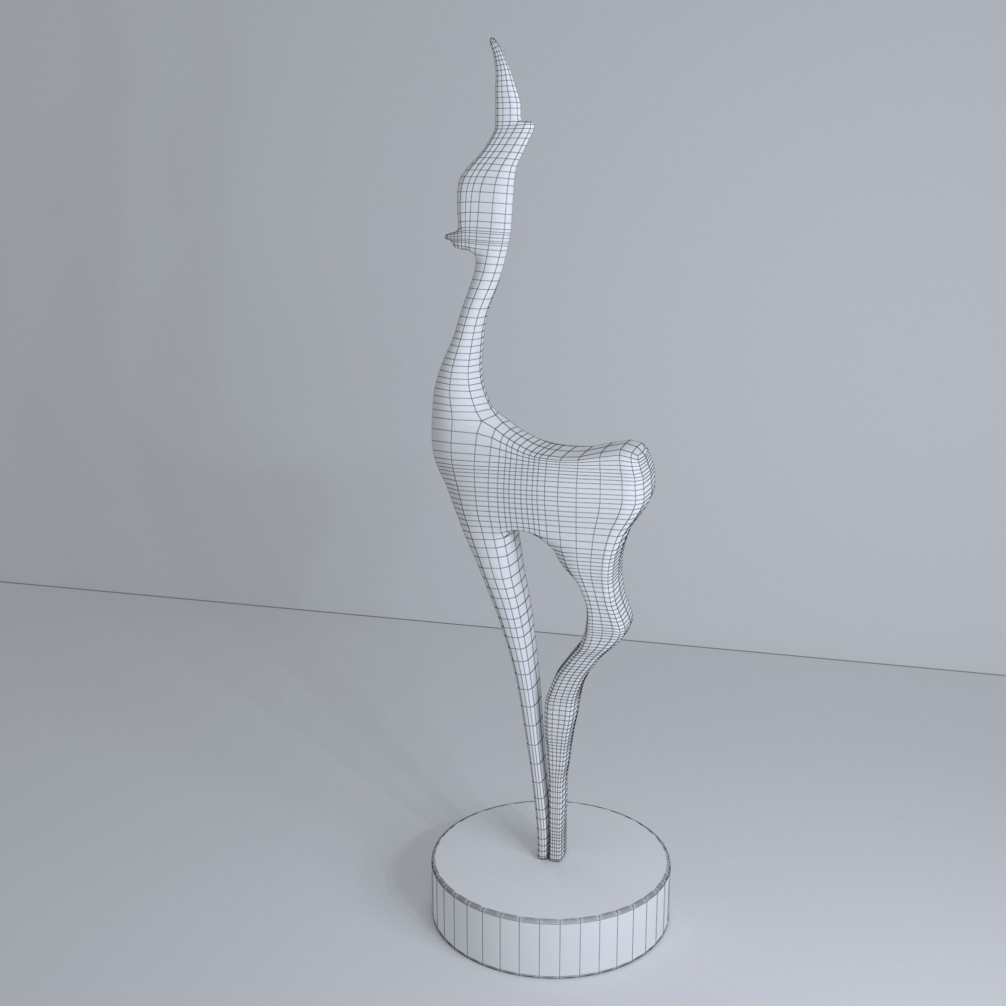 Deer Decoration Object 3D model_12