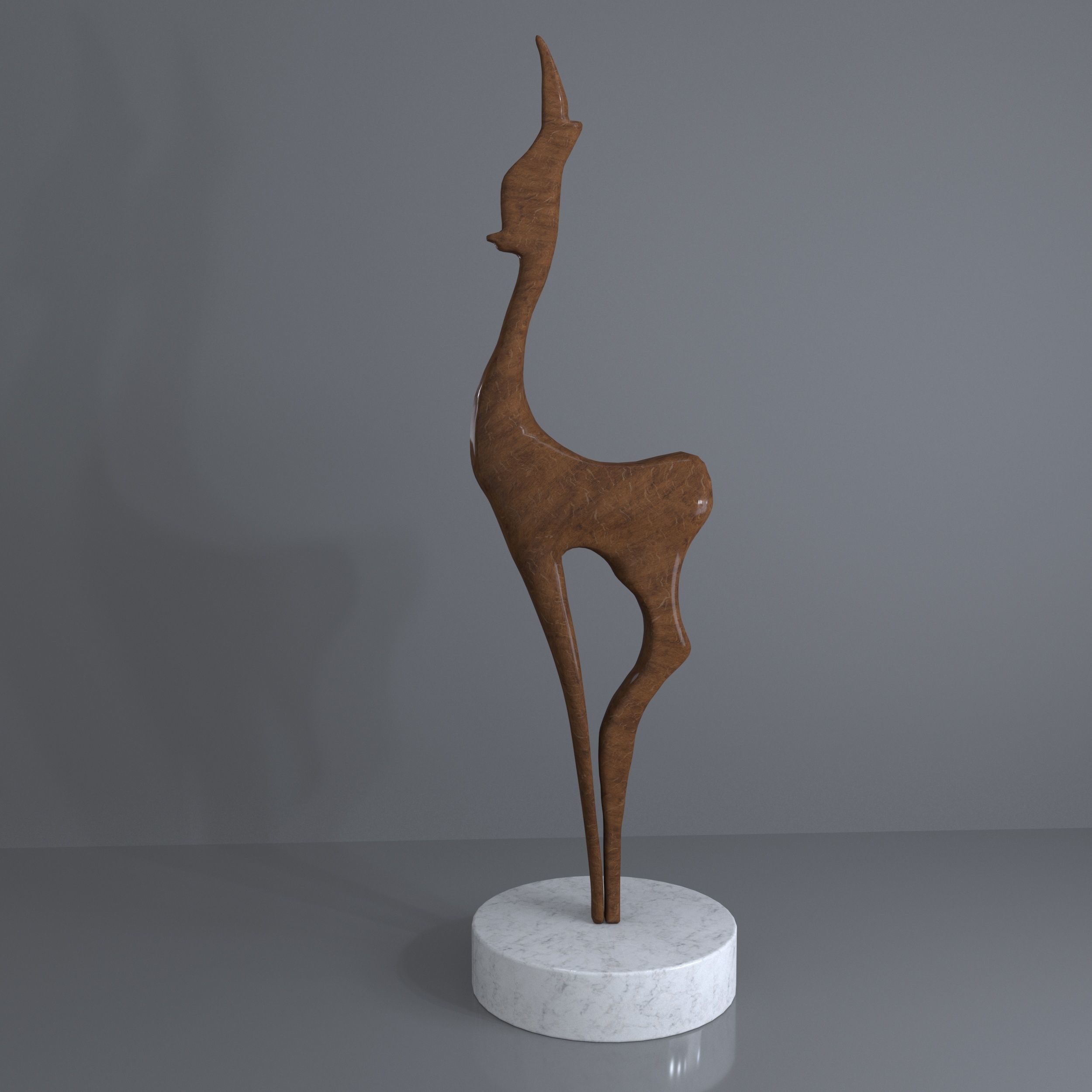 Deer Decoration Object 3D model_4