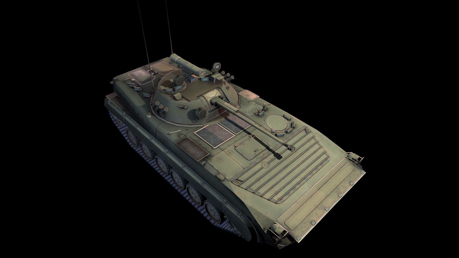bmp 2 Low-poly 3D model_9