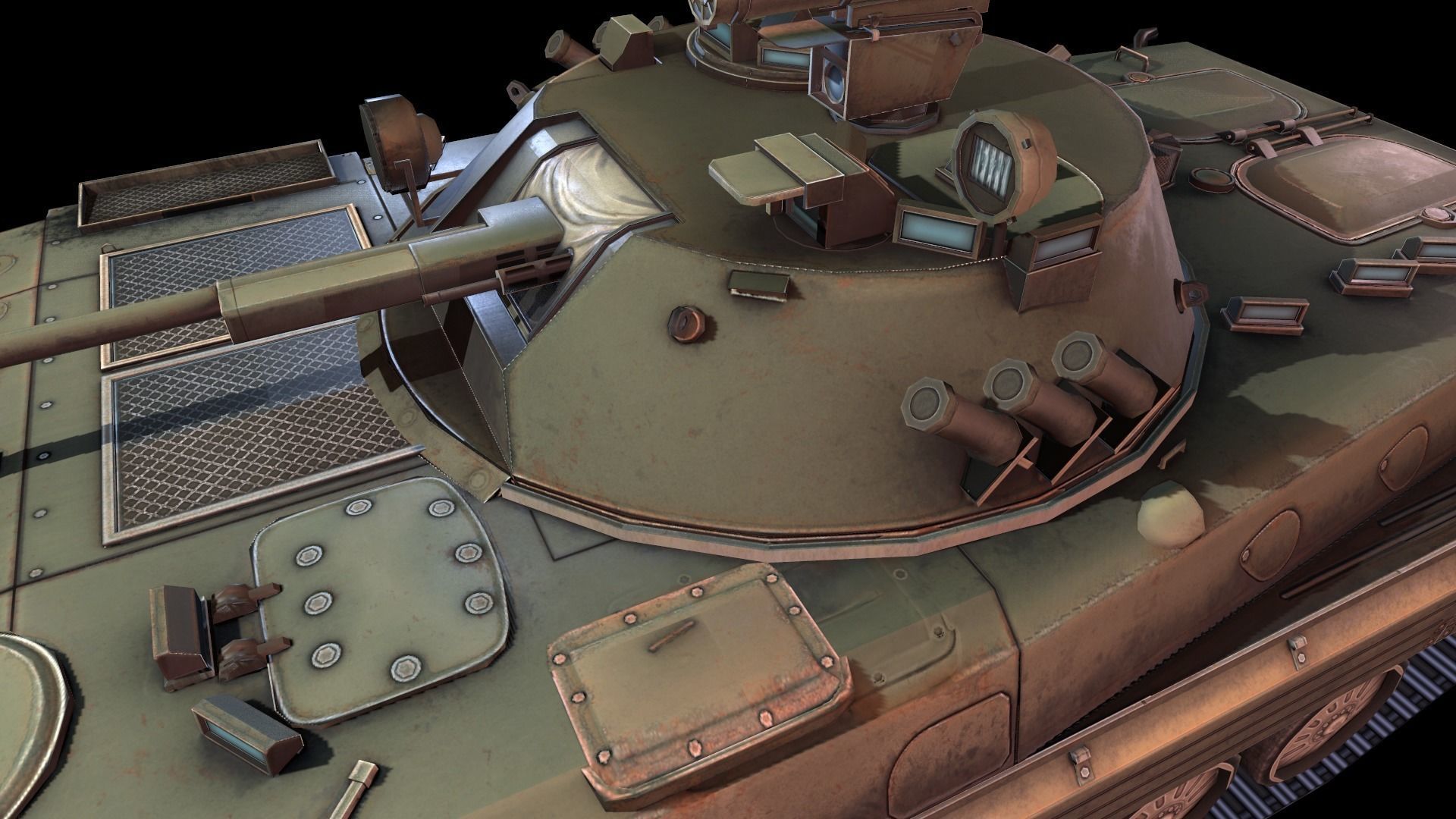 bmp 2 Low-poly 3D model_17