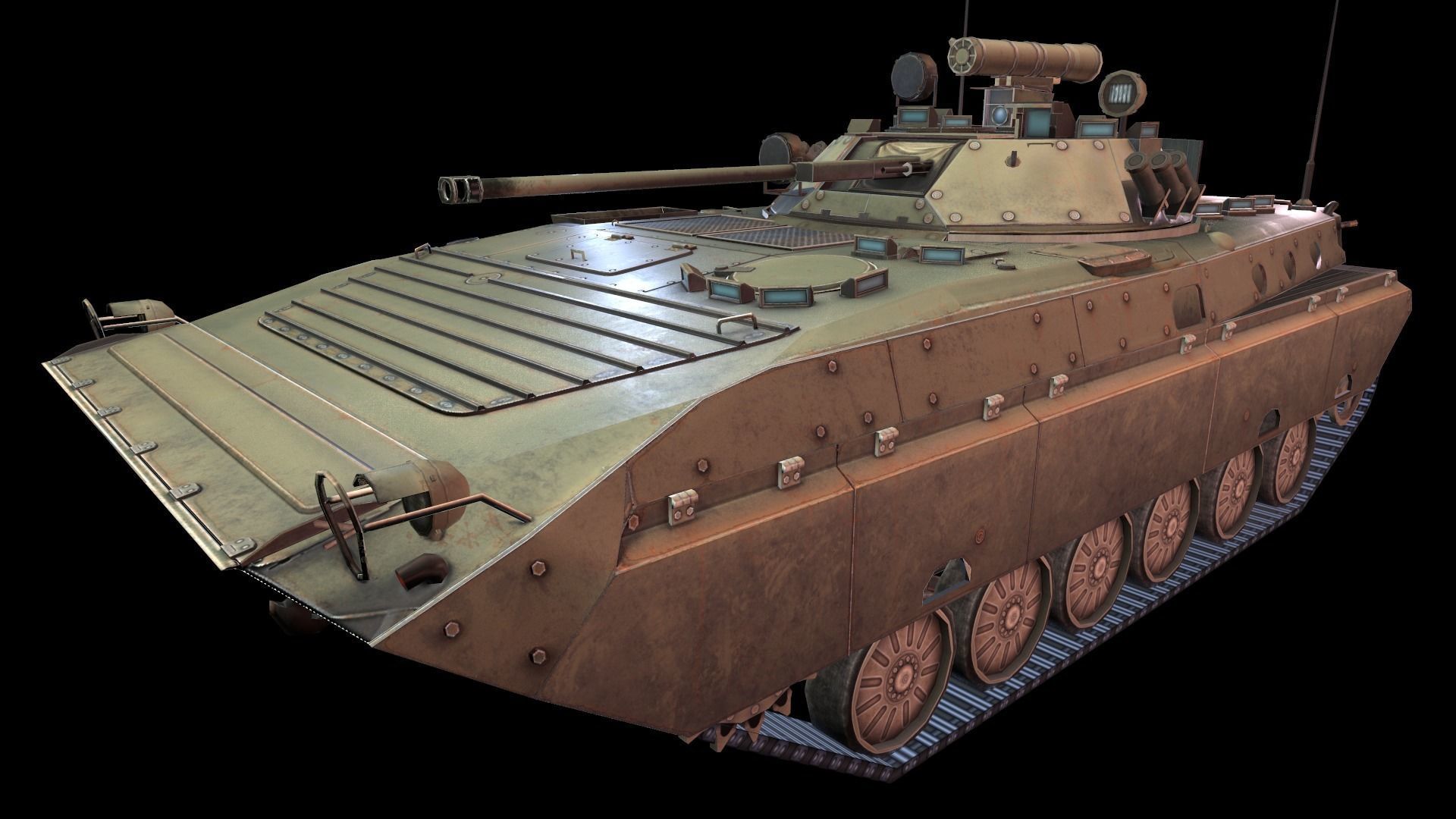 bmp 2 Low-poly 3D model_3