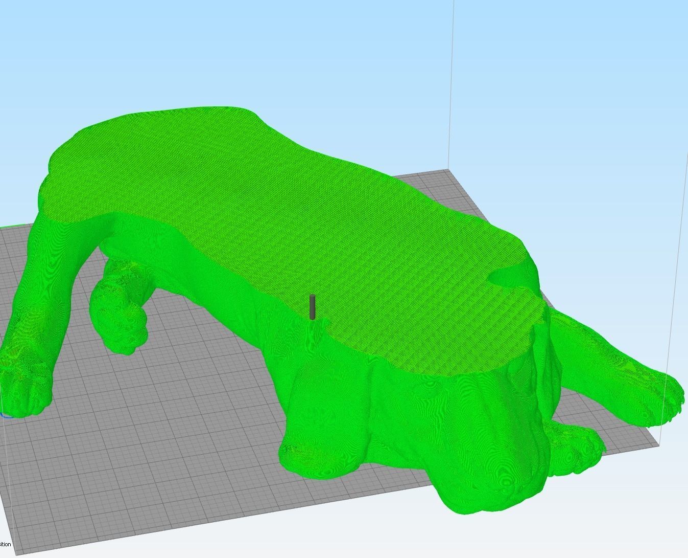 Statue sleeping dog 3D print model_11