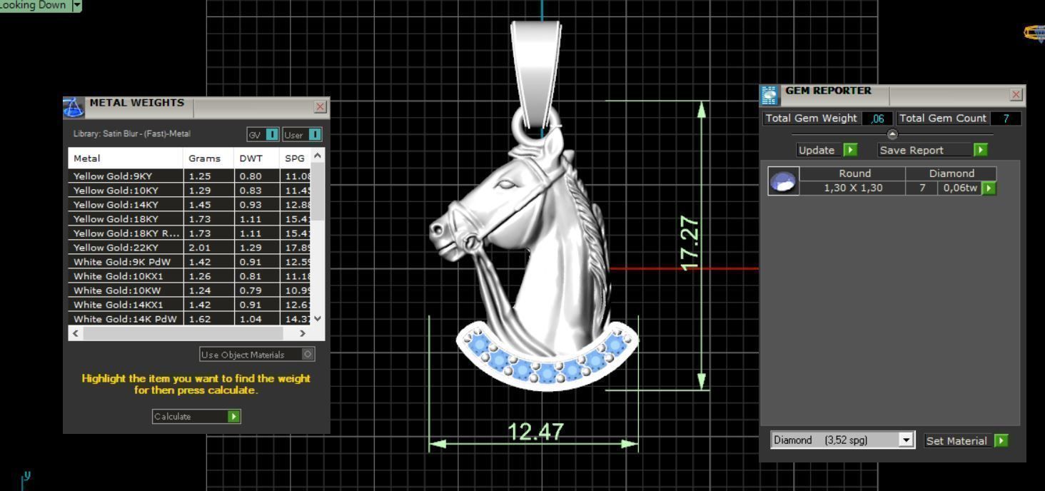 Fusion Horse Pendant 3D print model_5