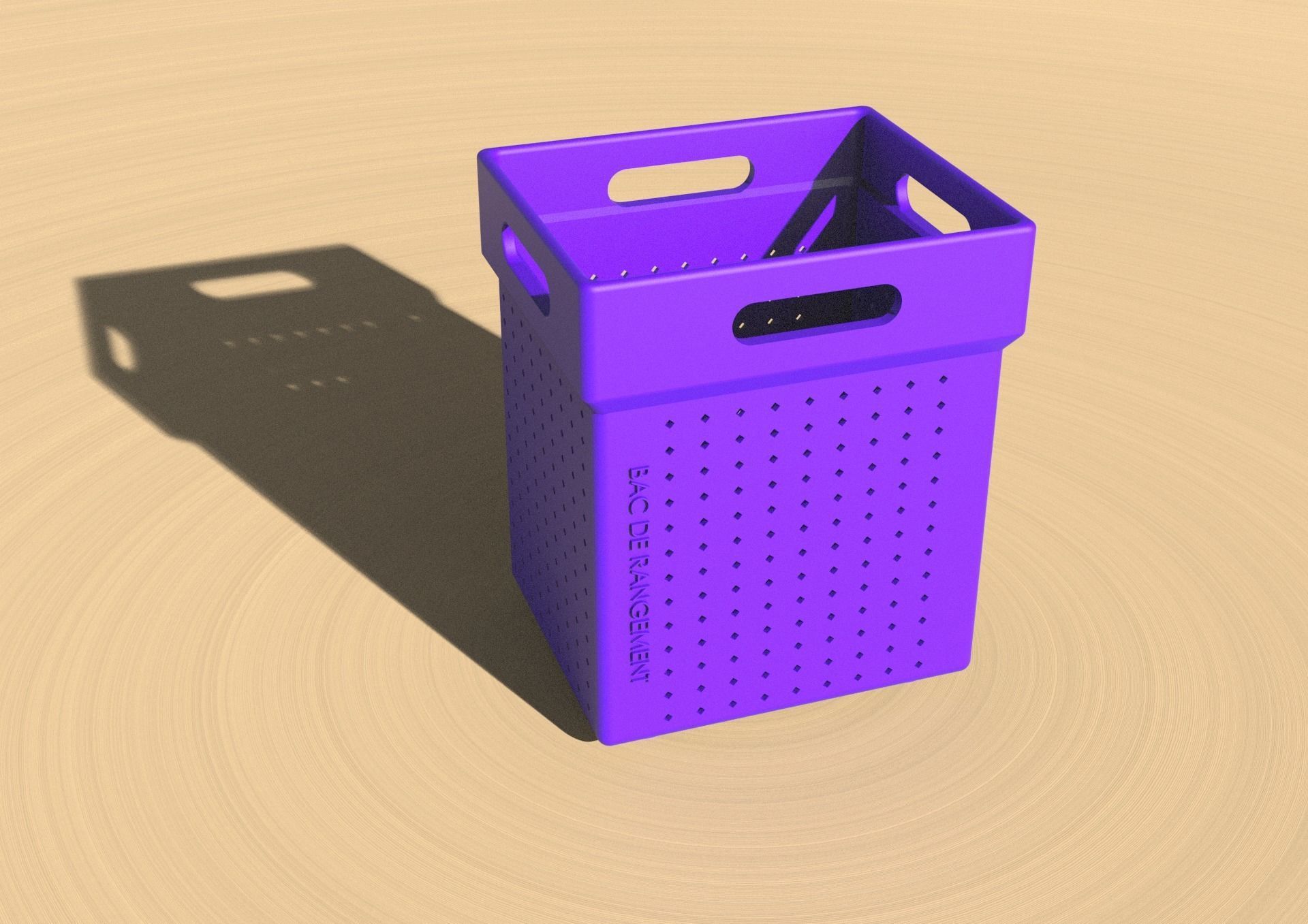 storage bin - bac de rangement 3D model_5