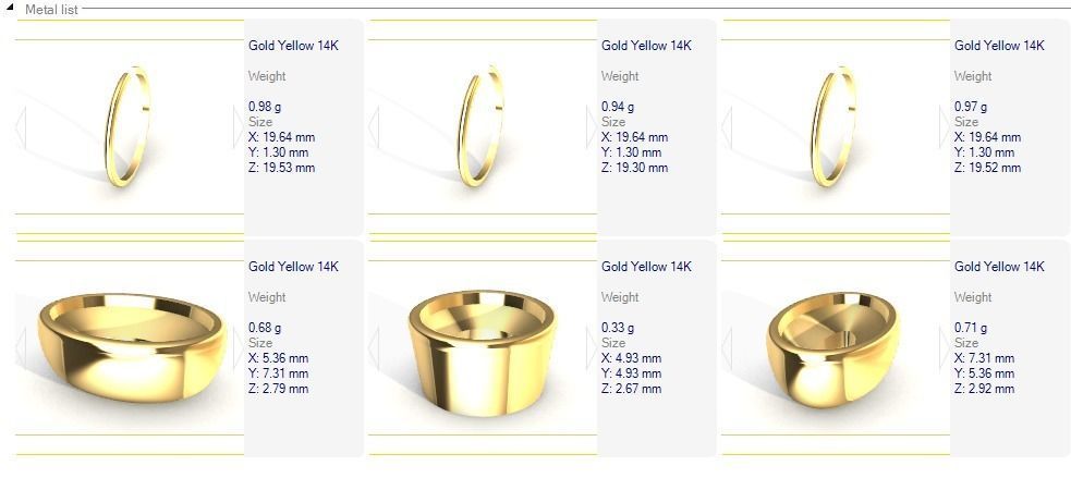round oval gemstone ring set US size 7 3D print model_7