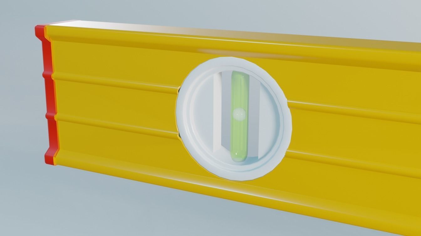 Level Tool Low-poly 3D model_5