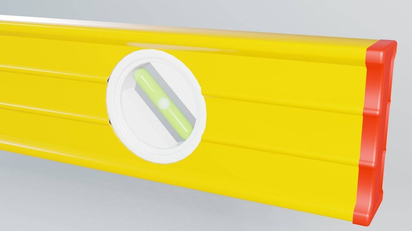 Level Tool Low-poly 3D model_3