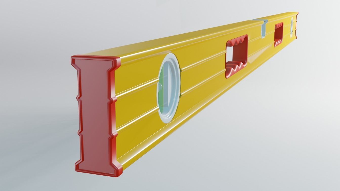 Level Tool Low-poly 3D model_4