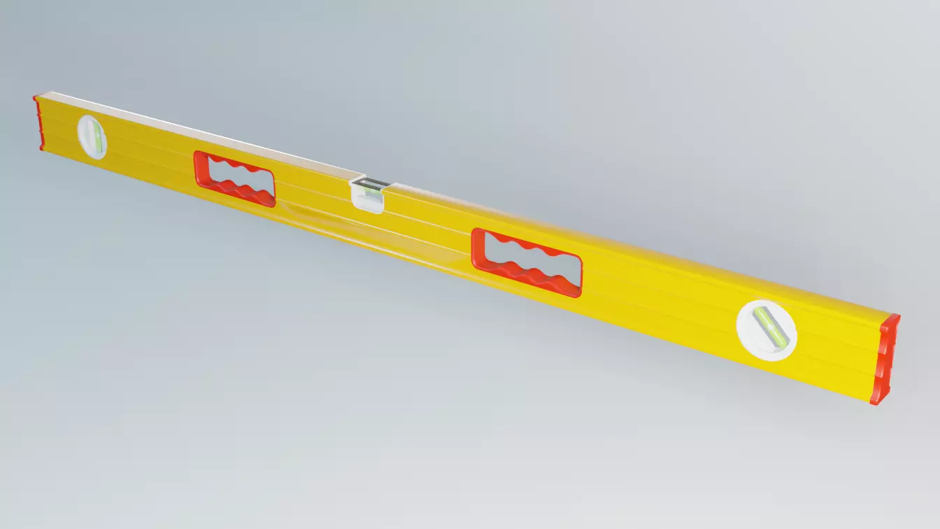 Level Tool Low-poly 3D model_0