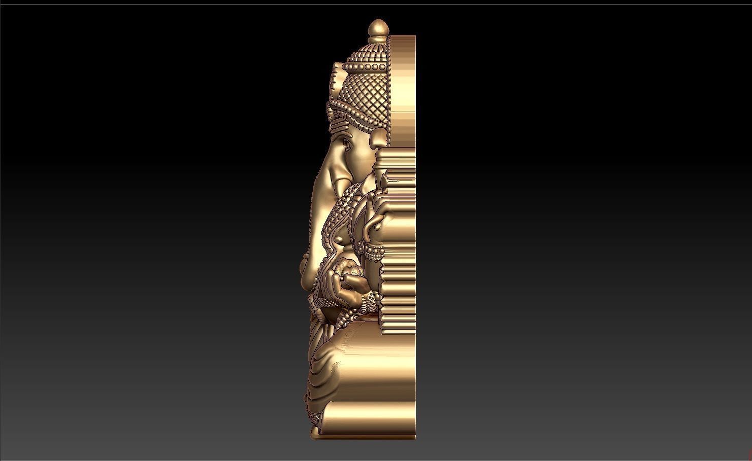 GANESHA PENDENT 3D print model_3