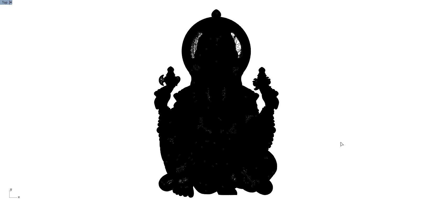 GANESHA PENDENT 3D print model_10