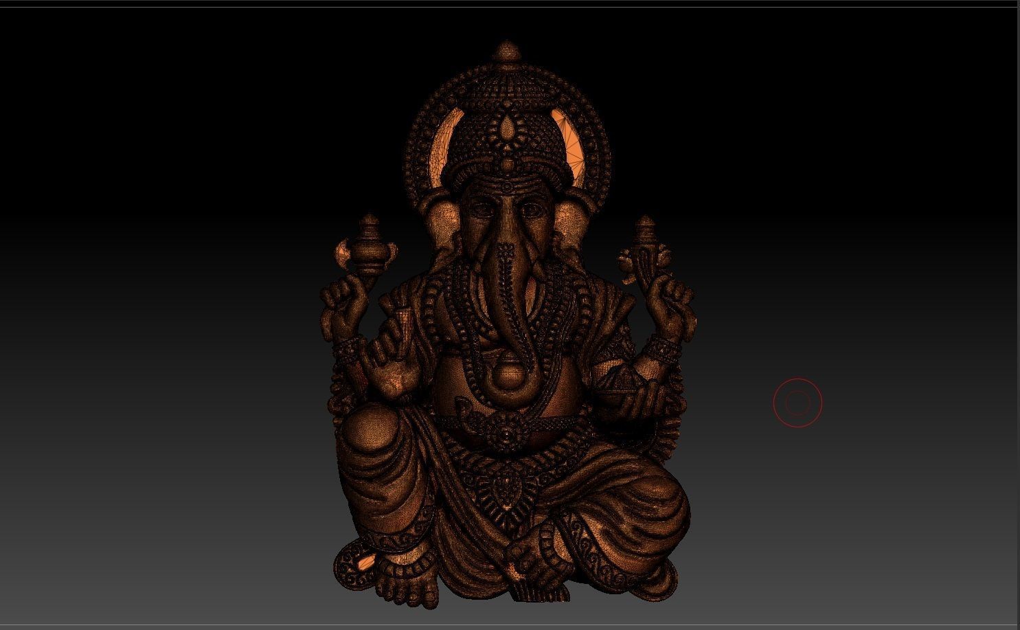 GANESHA PENDENT 3D print model_8