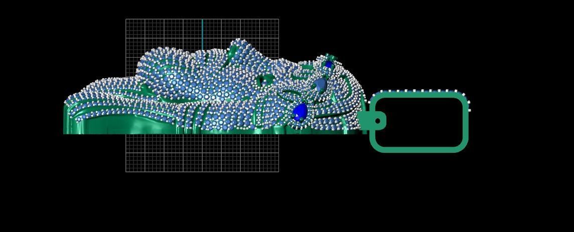 Jesus Pendant 3D print model fully iced out daimond 3D print model_5